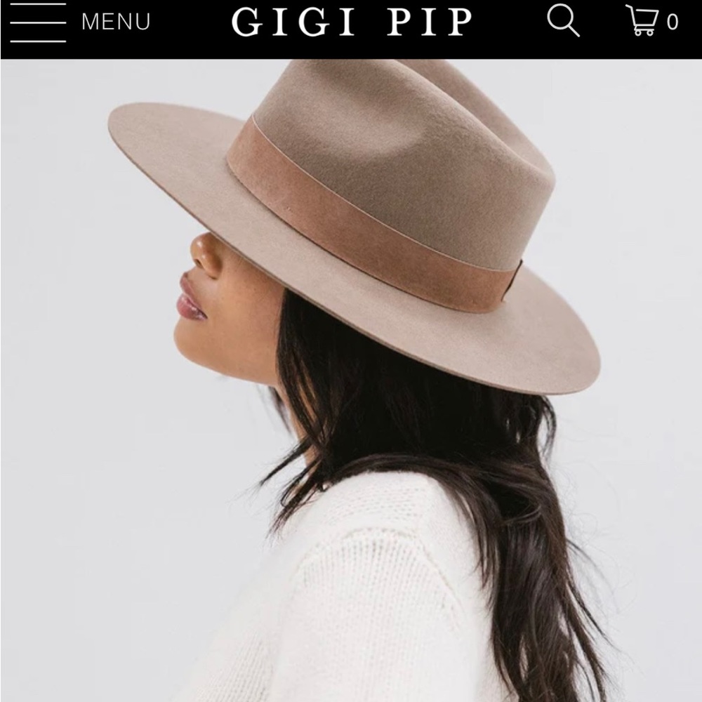 Gigi Pip Miller Fedora - Brown size 55 XS